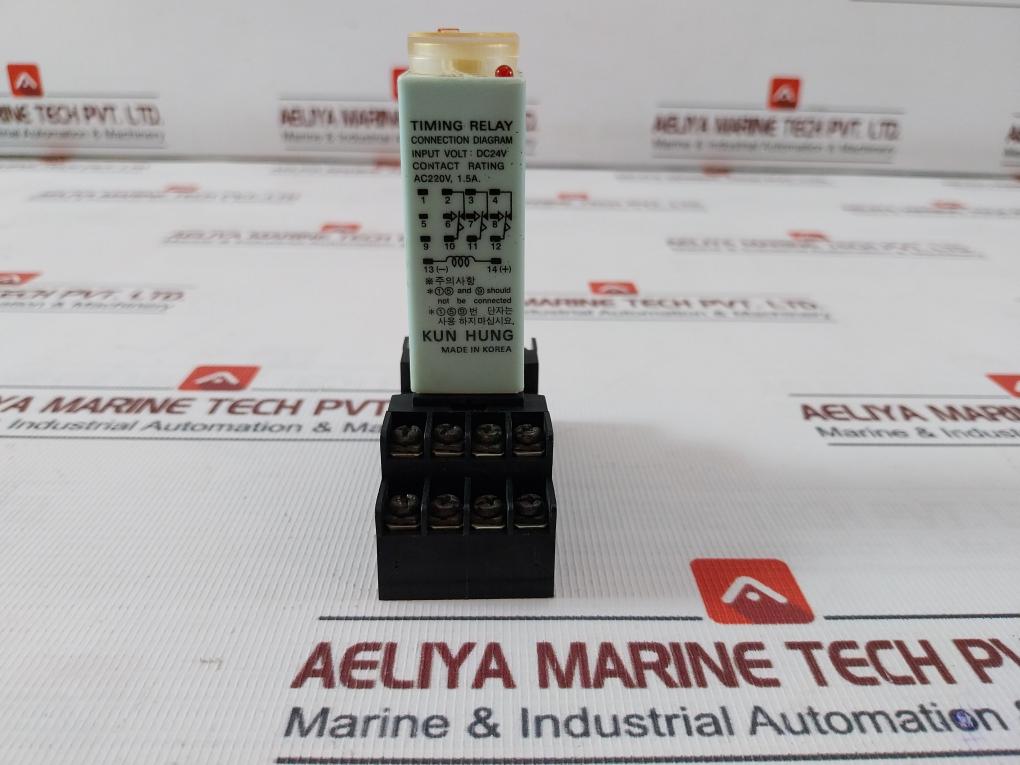 Koino Ktm-1M Timing Relay With Socket Kh-rs-14 0-30 Sec Dc24V Ac220V, 1.5A