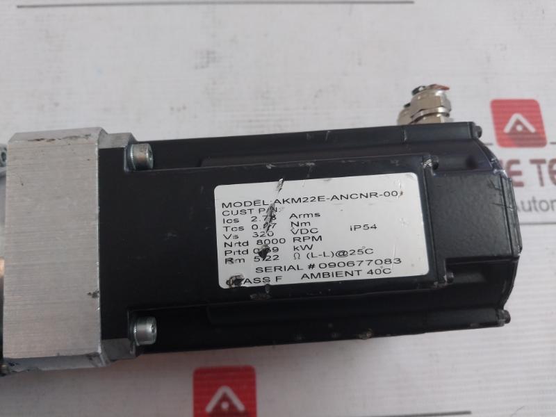 Kollmorgen Akm22E-ancnr-00 Servo Motor Ip54 E61960, Ps155-1 320Vdc 0.59 Kw