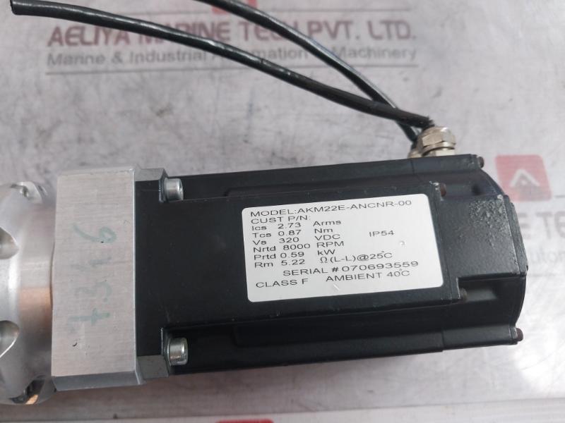 Kollmorgen Akm22E-ancnr-00 Servo Motor Ps155-1 320Vdc Ip54 0.59Kw