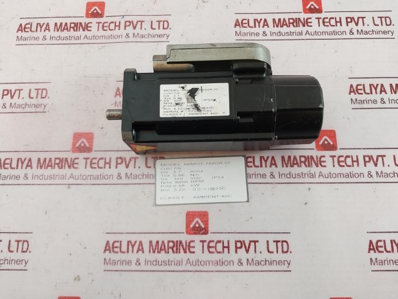 Kollmorgen Akm22E-ans2R-02 Servomotor Ip54 320 Vdc 8000 Rpm 0.58 Kw 40 C