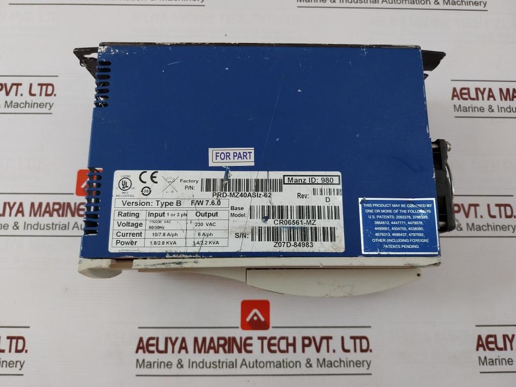 Kollmorgen Cr06561-mz Servo Drive 115/230Vac 60/50Hz 1.8/2.8 Kva