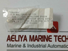 Komyo Rikagaku Kogyo 930988 Pump Valve For Gas Detection System For Vp-7E 14X23