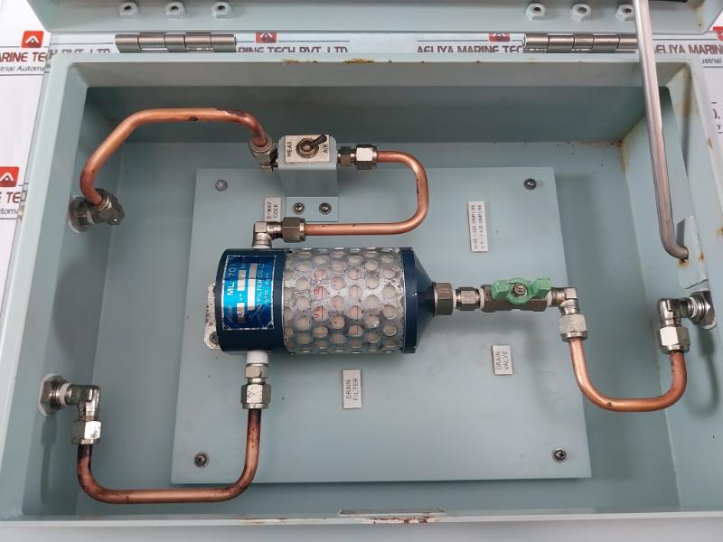 Komyo Rikagaku Kogyo Dsb-nwsk Drain Micro Filter Separator Ml-701 3 Way Valve