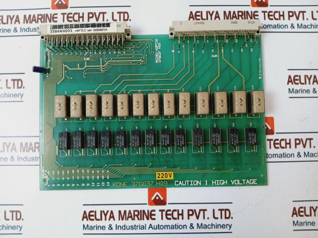 Kone 376637 H09 Printed Circuit Board Rev 3.1