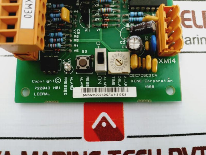 Kone 722043 H01 Lceral Elevator Remote Alarm Board