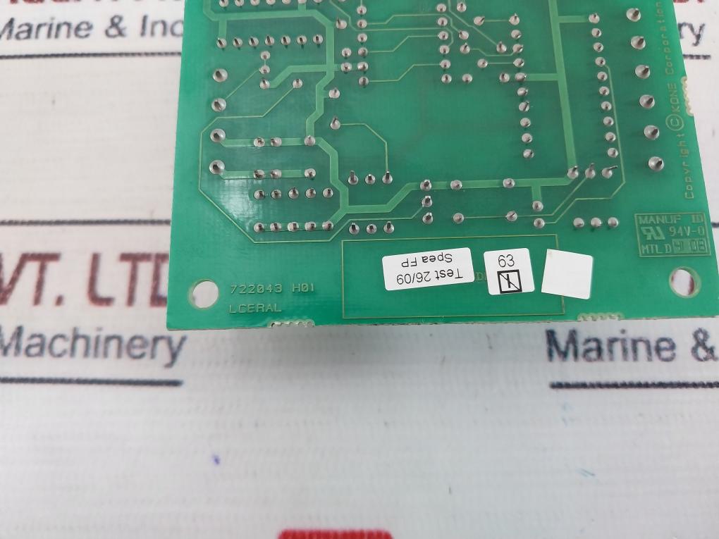 Kone 722043 H01 Printed Circuit Board 94V