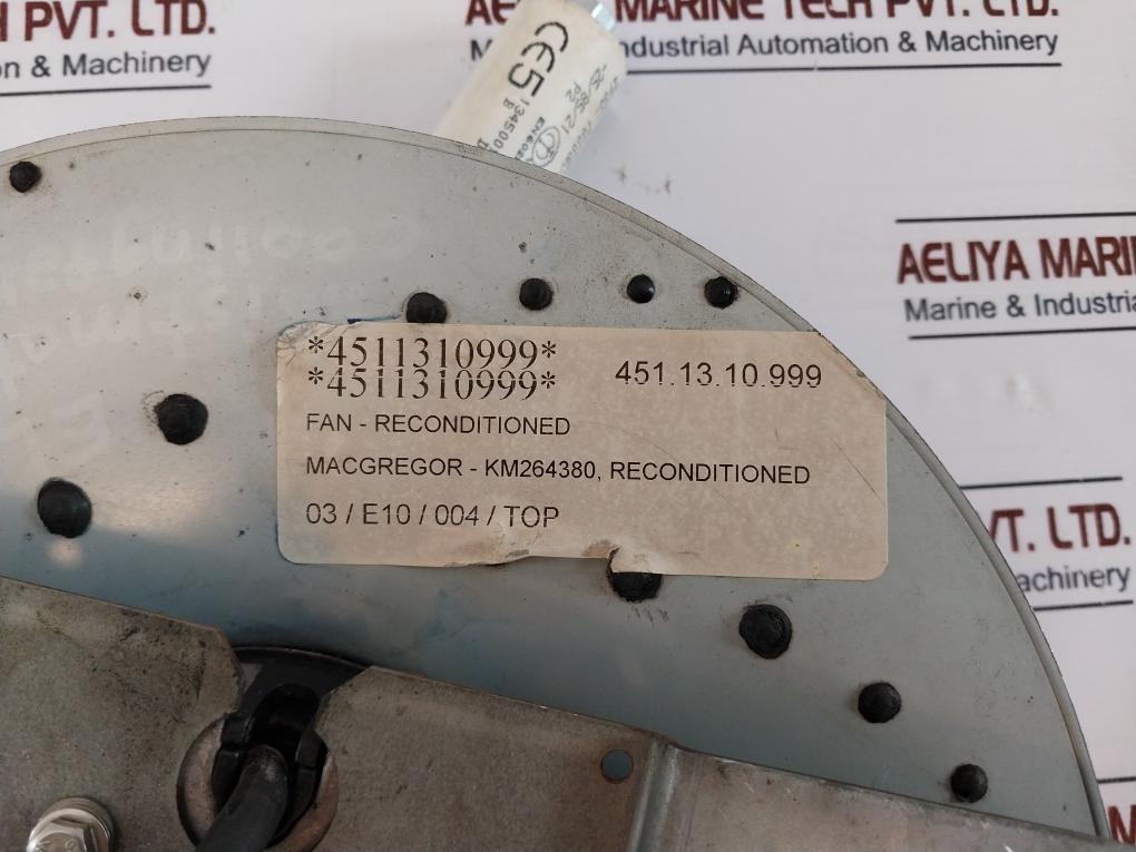 Kone KM264380 Fan with Capacitor C.28.4ACA MKP
