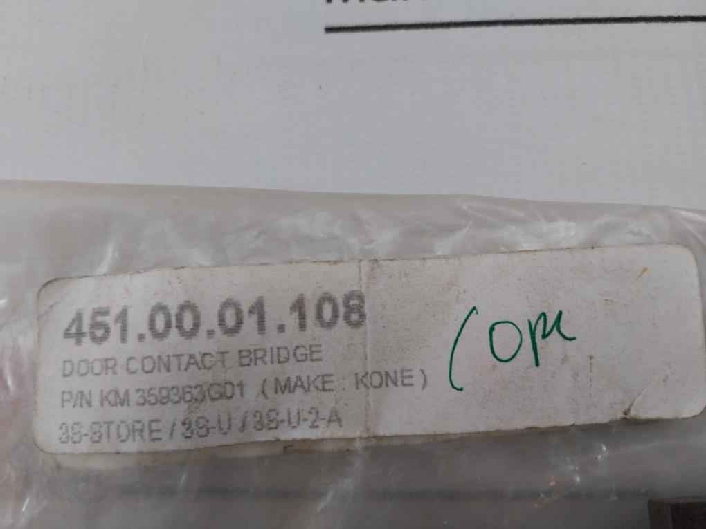 Kone Km359363g01 Elevator Door Contact Bridge