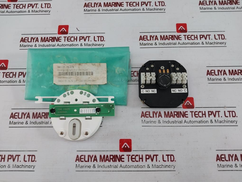 Kone Km804131G01 Cabin Emergency Lighting Board 801093H04 561.01.70.075 Set