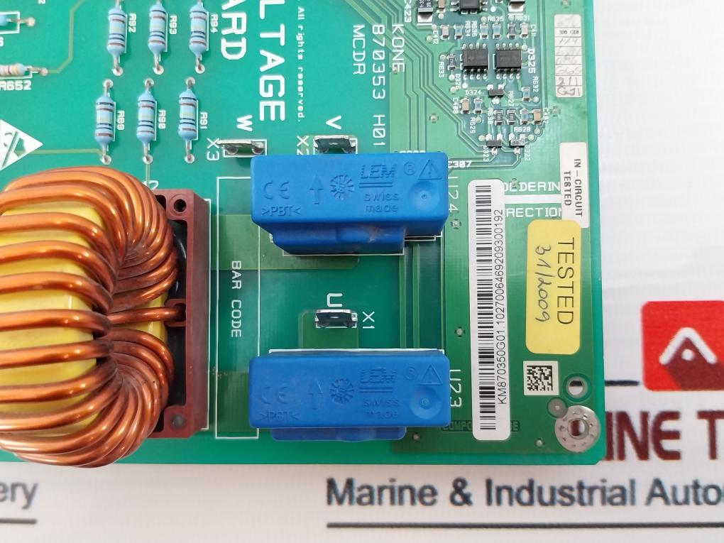 Kone Km870350G01 870353 H01 High Voltage On Board