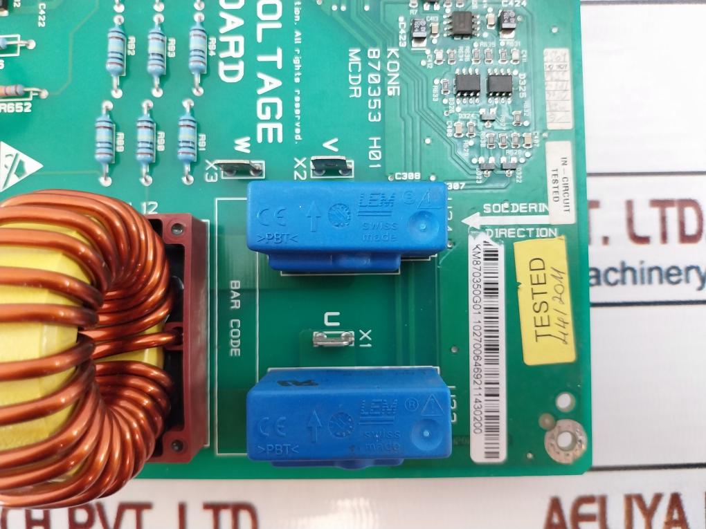 Kone Km870350G01 High Voltage On Board 870353 H01