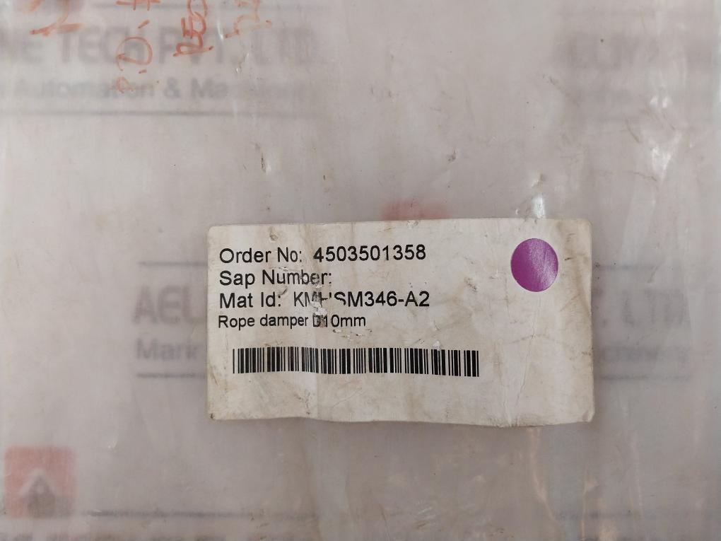 Kone Kmhsm346-a2 Rope Dumper D10Mm 130160506010/12 4503501358 Set