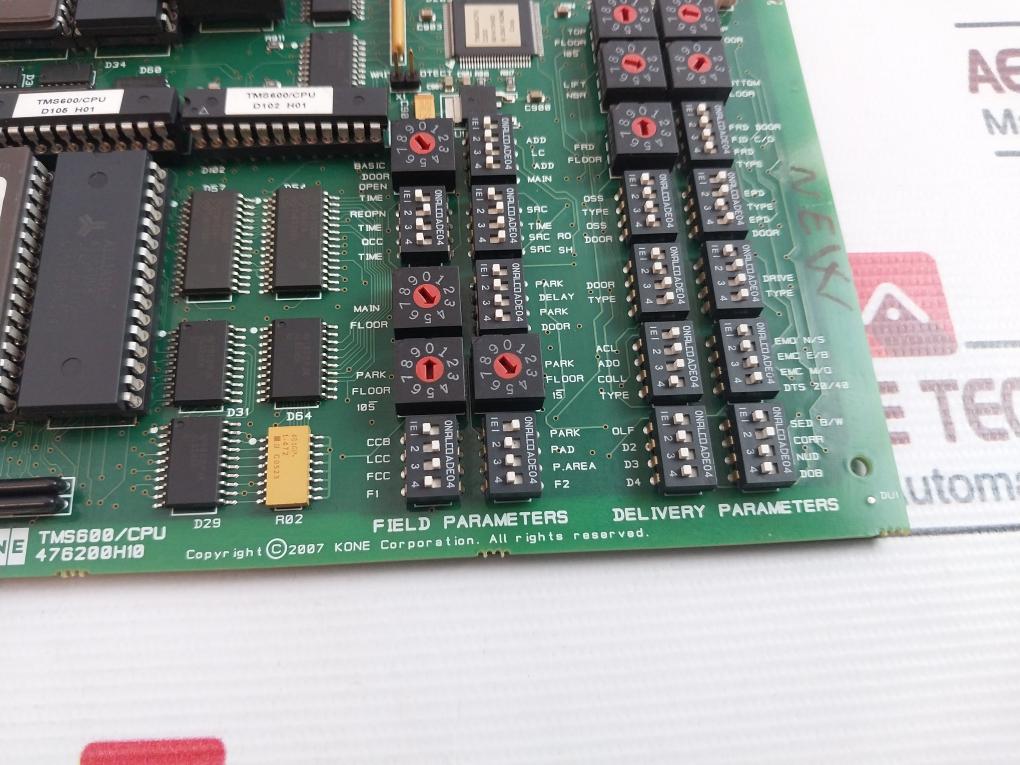 Kone Tms600/Cpu Printed Circuit Board 476203G01