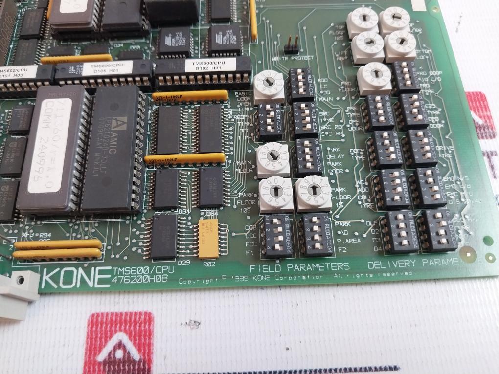 Kone Tms600/Cpu Printed Circuit Board 476203G01 Rev: 2.4