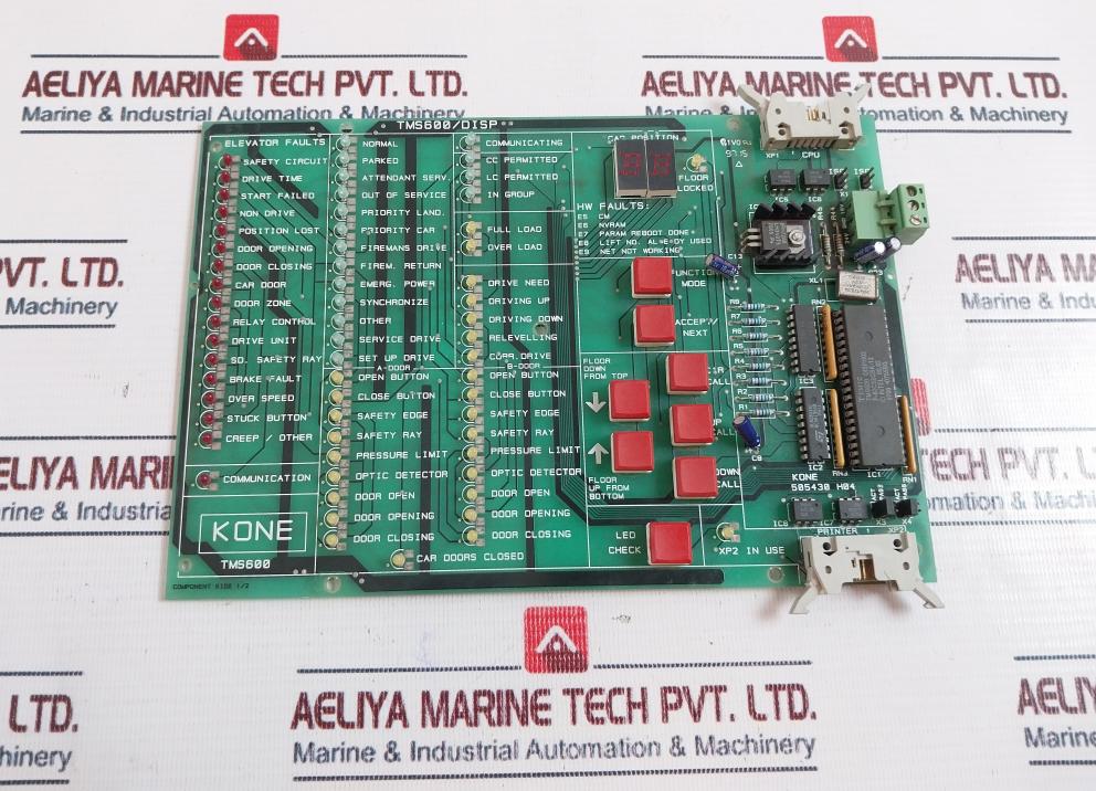 Kone Tms600/Disp Printed Circuit Board 505433G01 Rev: 0.5