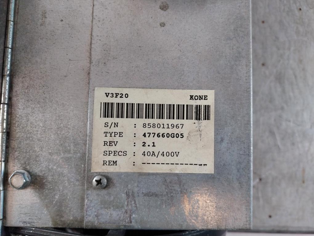 Kone V3F20 477660G05 Green Power Elevator Drive D106/H02