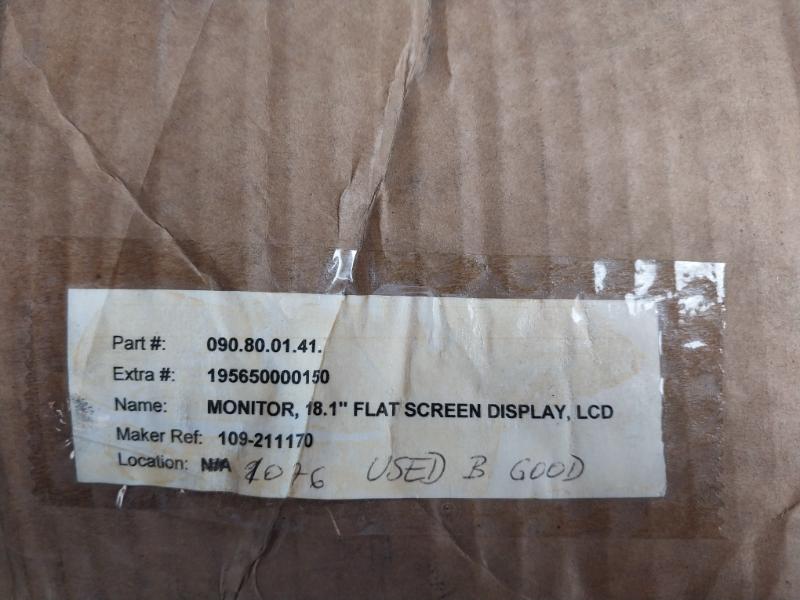 Kongsberg 109-211170 18.1” Lcd Monitor 12Vdc Ip20 Seafloor Mapping (Not Working)