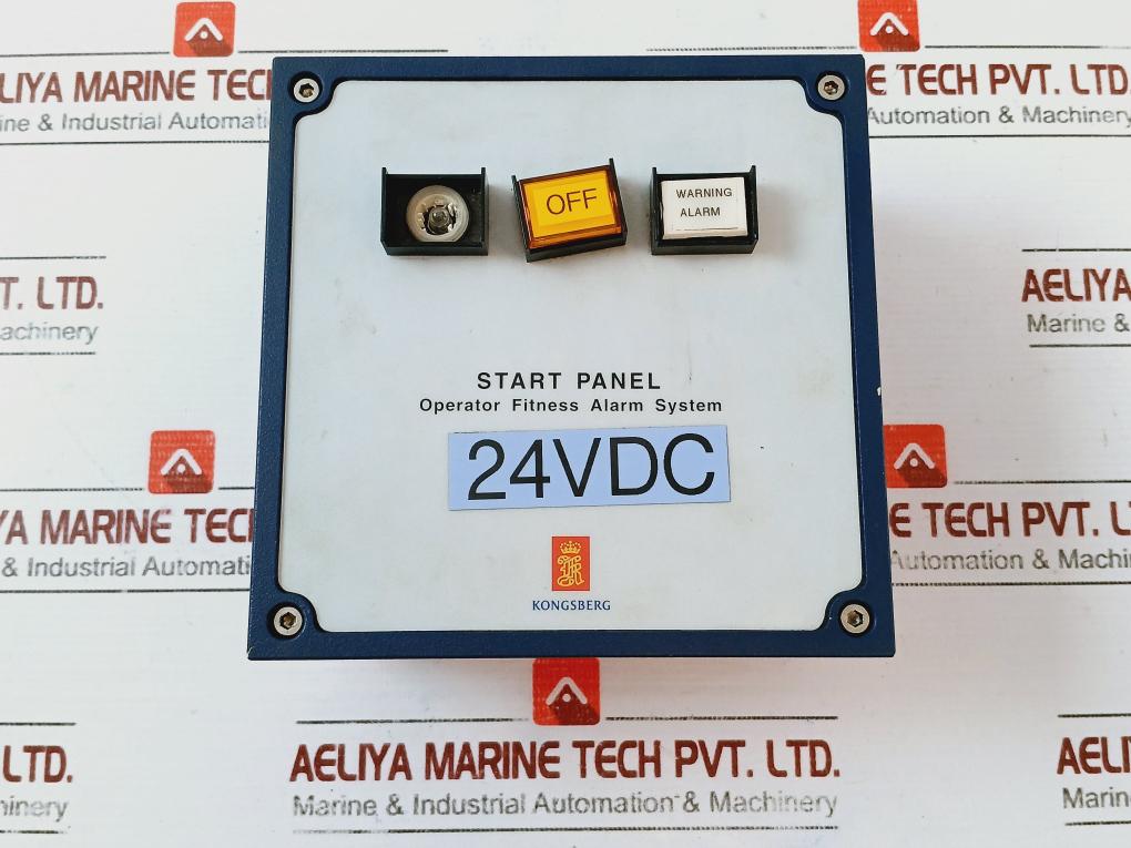 Kongsberg 25007709 Start Panel For Operator Fitness Alarm System 24vdc 