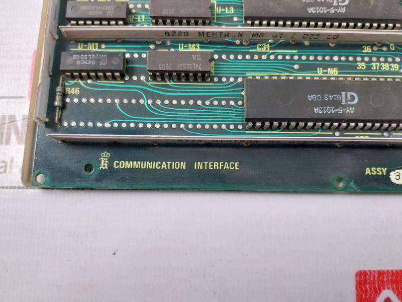 Kongsberg 31209125b Communication Interface Printed Circuit Board 31209703 B/2