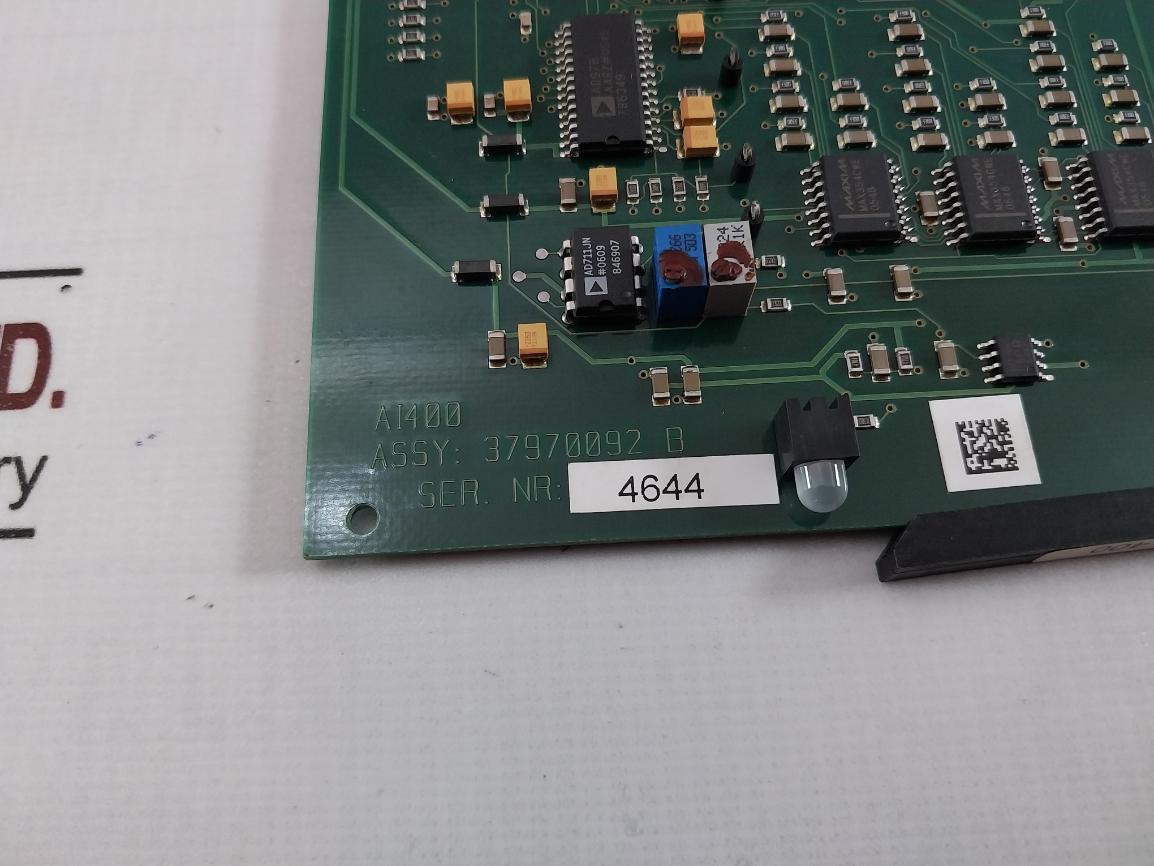 Kongsberg 37970118 D Simrad Channel Analog Input Ai400 37970092 B