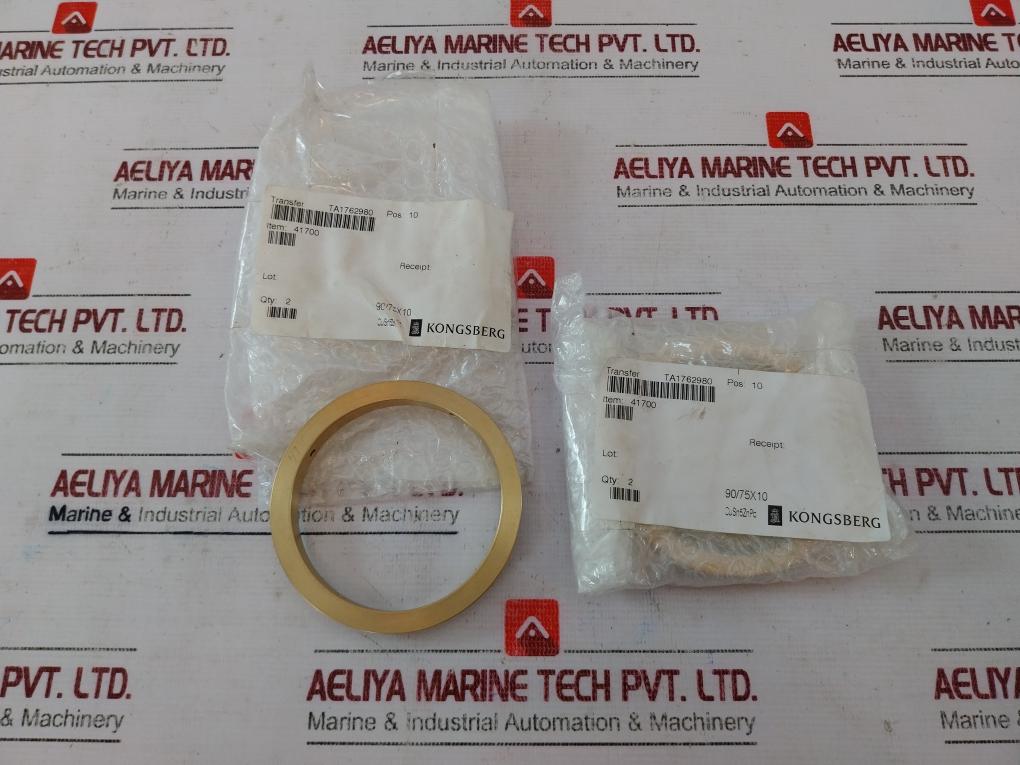 Kongsberg 41700 Round Brass Washer 90/75X10 Pos 10