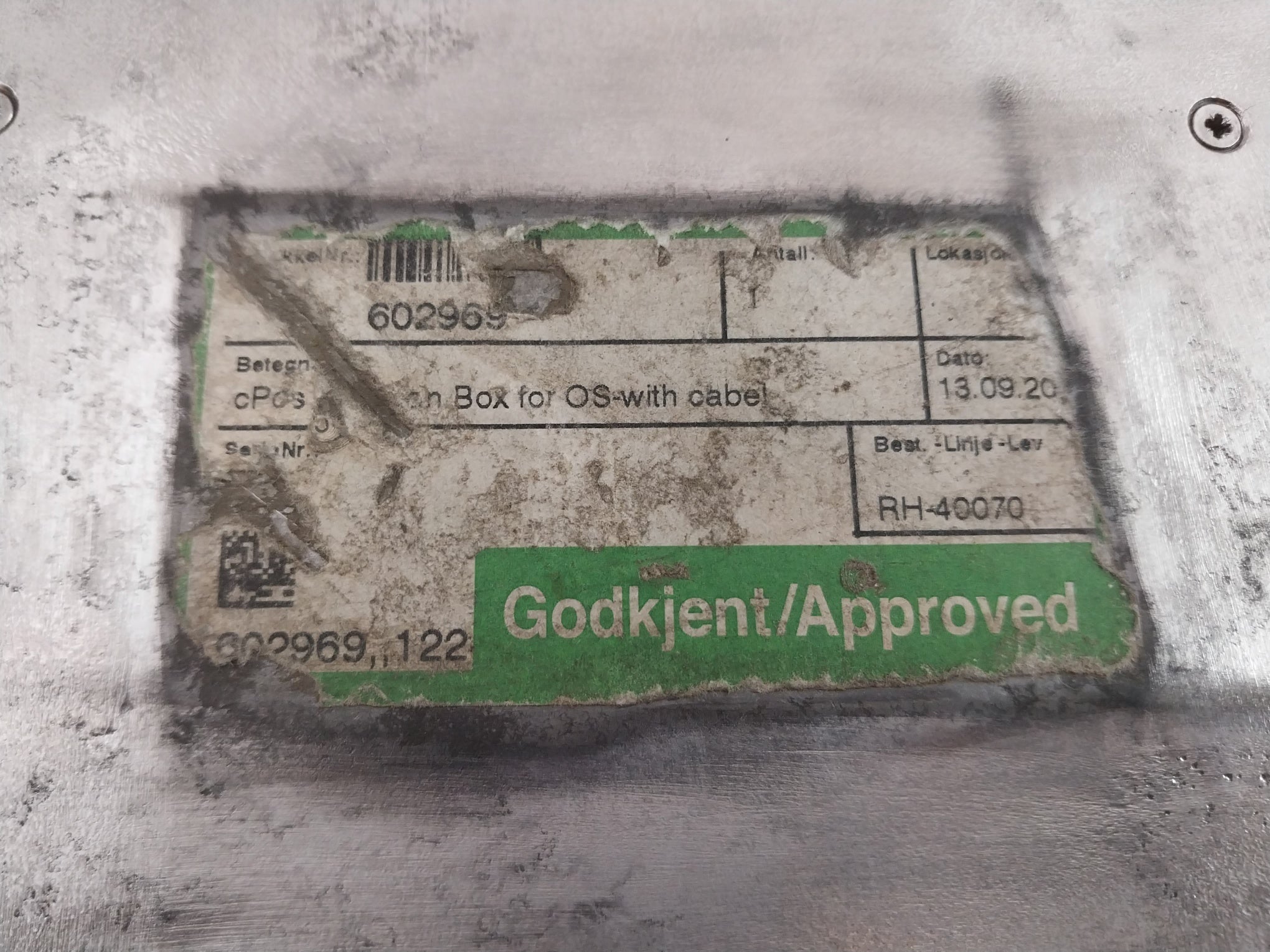 Kongsberg 602969 Junction Box