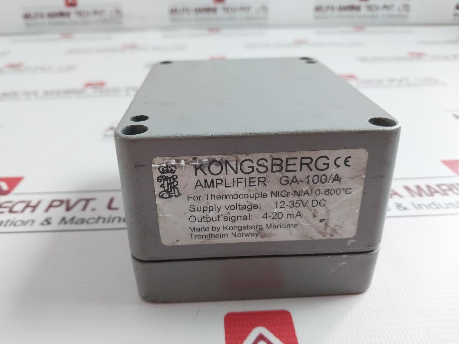 Kongsberg Ga-100/A Thermocouple Amplifier 12-35V Dc 4-20 Ma
