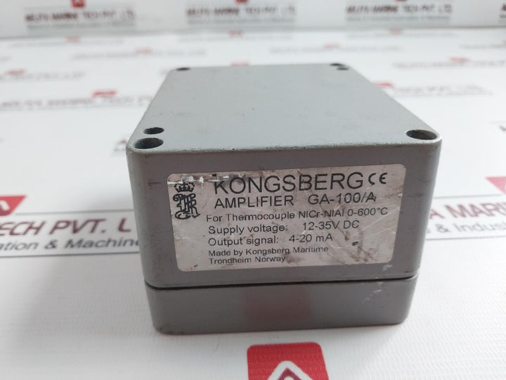 Kongsberg Ga-100/A Thermocouple Amplifier 12-35V Dc 4-20 Ma