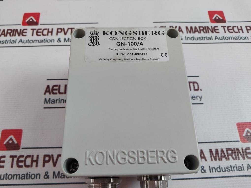 Kongsberg Gn-100/A Thermocouple Amplifier 0-600°C Nicr/Nial