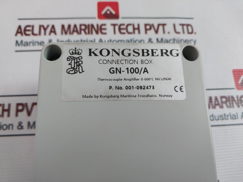 Kongsberg Gn-100/A Thermocouple Amplifier 0-600°C Nicr/Nial