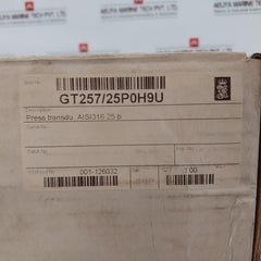 Kongsberg Gt257/25P0H9U Pressure Transmitter 25Bar 97D017X Aisi316