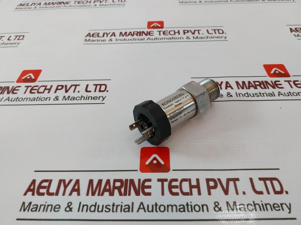 Kongsberg Gt300C3G40V Pressure Transmitter 0, -40, Bar Gauge