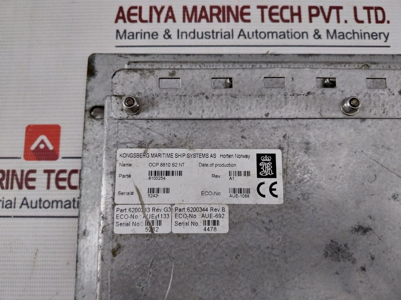 Kongsberg Ha458880 A Operator Control Panel Rev A1