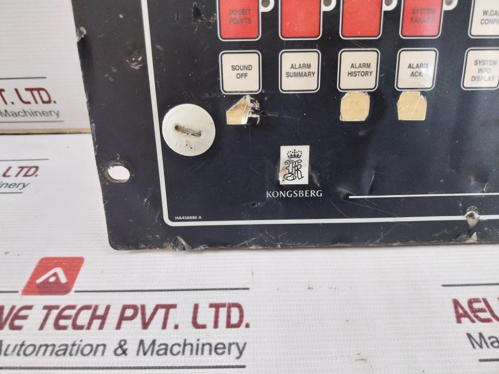 Kongsberg Ha458880 A Operator Control Panel Rev A1