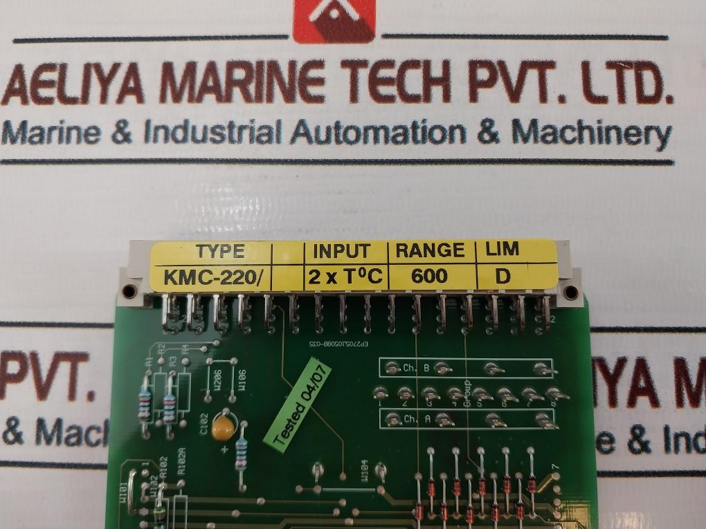 Kongsberg Kmc-220 Electronic Module 2 X T°C