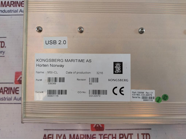 Kongsberg Maritime Msi-cl Current Loop Module