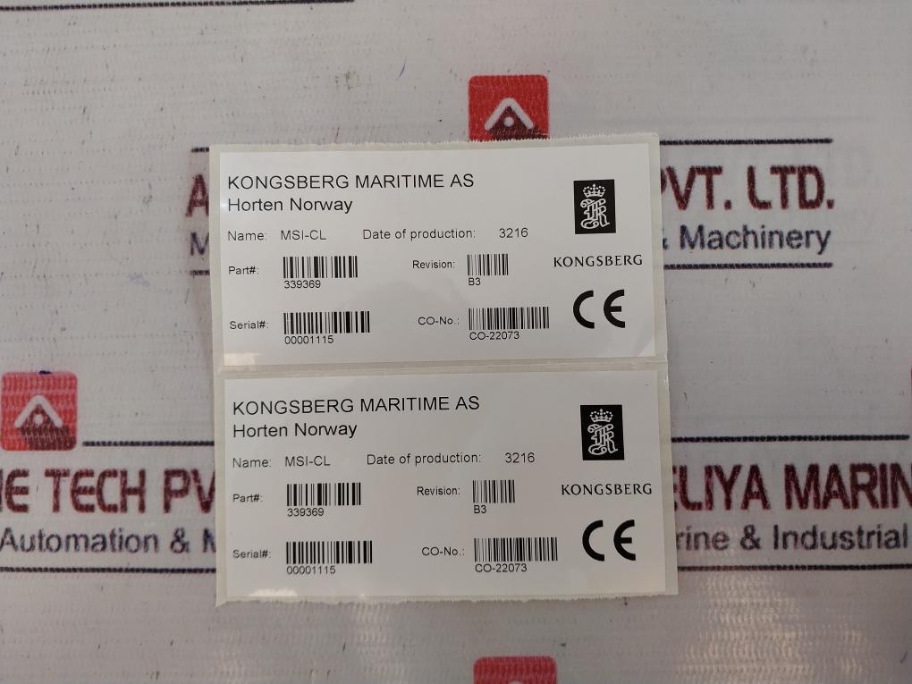 Kongsberg Maritime 339369 MSI-CL MSI-Current Loop Module Revision: B3