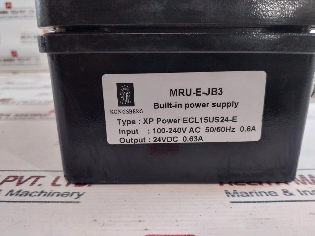 Kongsberg MRU-E-JB3 Built-in Power Supply XP Power ECL15US24-E