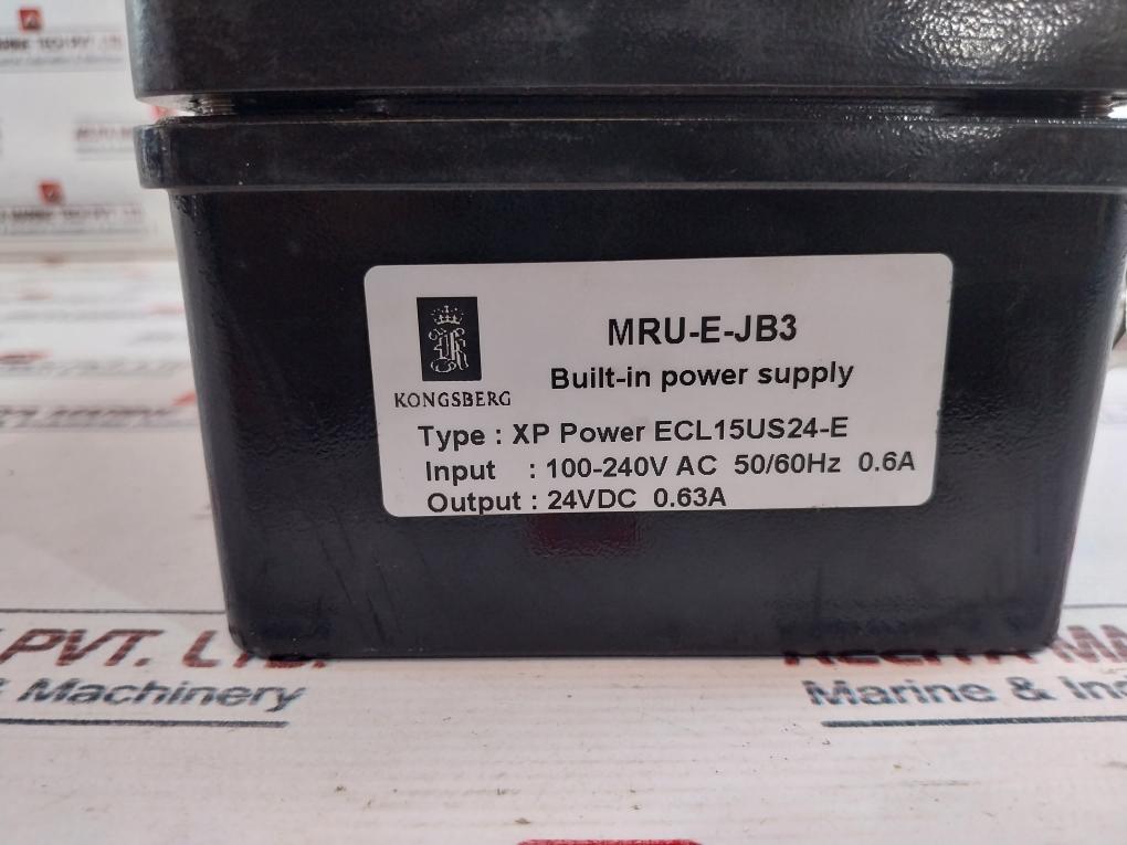 Kongsberg Mru-e-jb3 Built-in Power Supply Xp Power Ecl15Us24-e