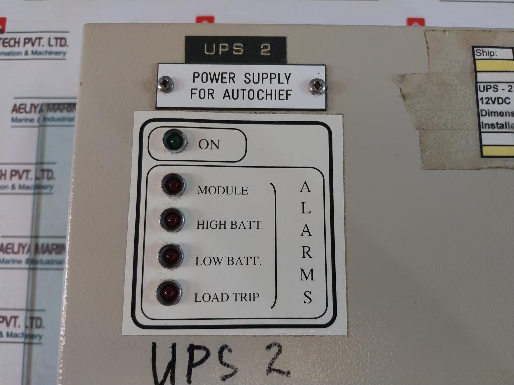 Kongsberg Norcontrol ELTEK PSB 24/12/13AH Uninterupt Power Supply 3800081