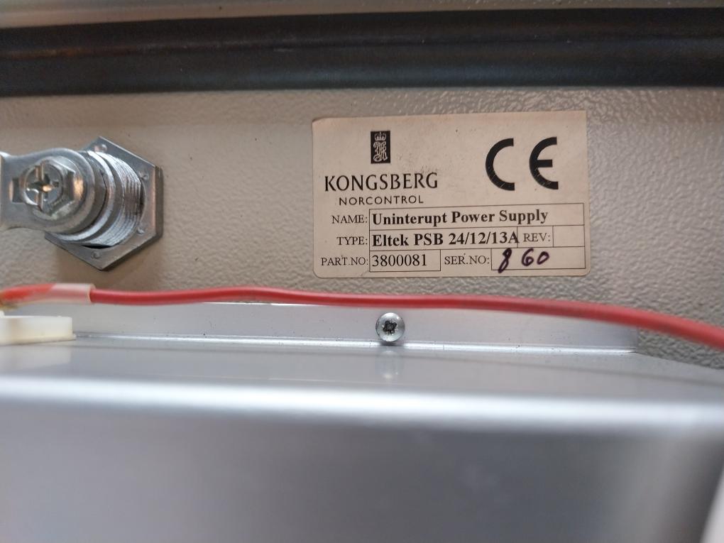 Kongsberg Norcontrol/Eltek PSB 24/12/13AH Uninterupt Power Supply