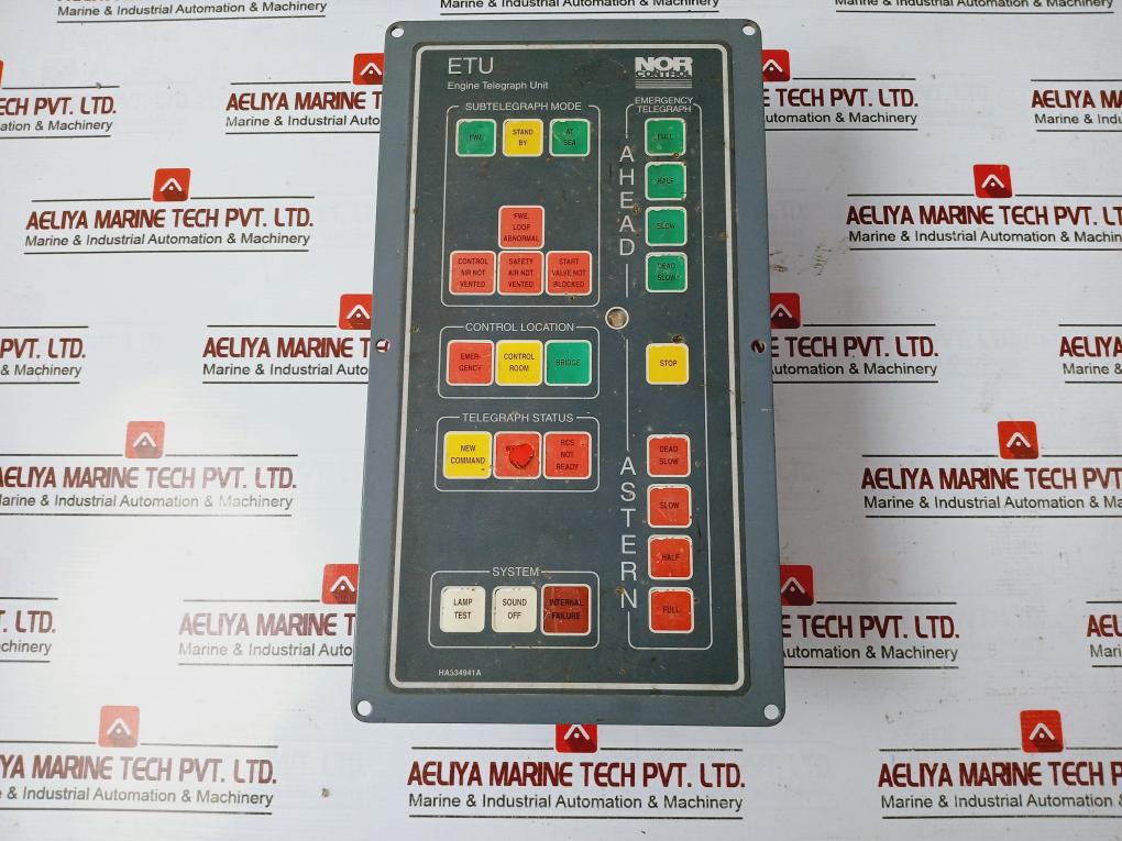 Kongsberg Norcontrol Etu 001 8200011 Engine Telegraph Unit (Not Working) - Aeliya Marine Tech