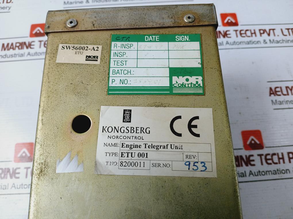 Kongsberg Norcontrol Etu 001 8200011 Engine Telegraph Unit (Not Working) - Aeliya Marine Tech