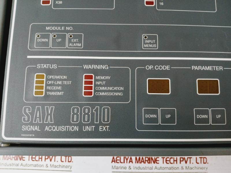 Norcontrol Sax 8810 Signal Acquisition Unit Rev-c