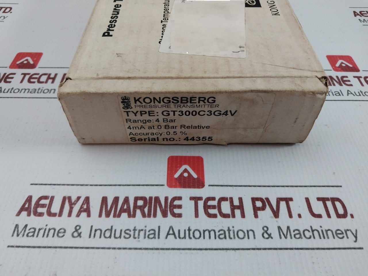 Kongsberg Pressure Transmitter 4 Bar Gt300C3G4V  280 Gm