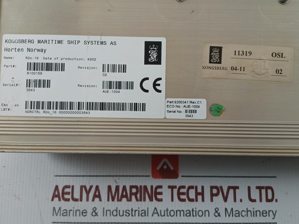 Kongsberg Remote Digital Output Module Rdo-16