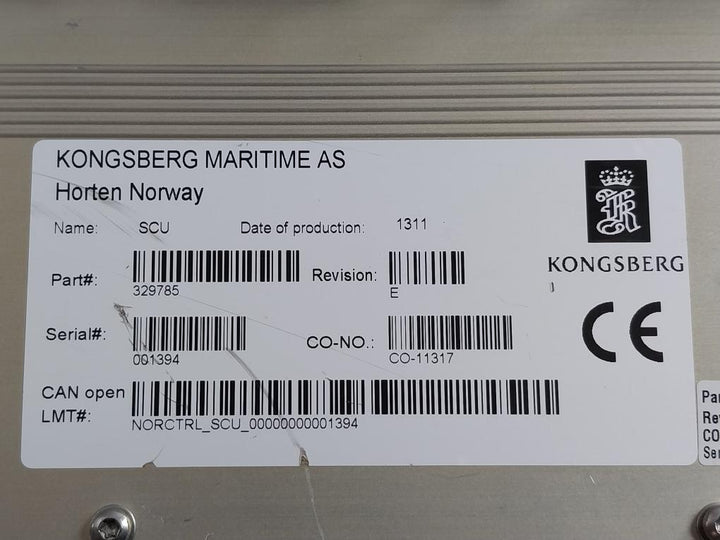 Kongsberg Scu Segment Controller Unit 329785