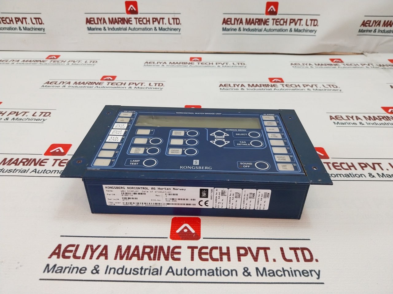 Kongsberg 8100114 Wbu Display Watch Bridge Unit