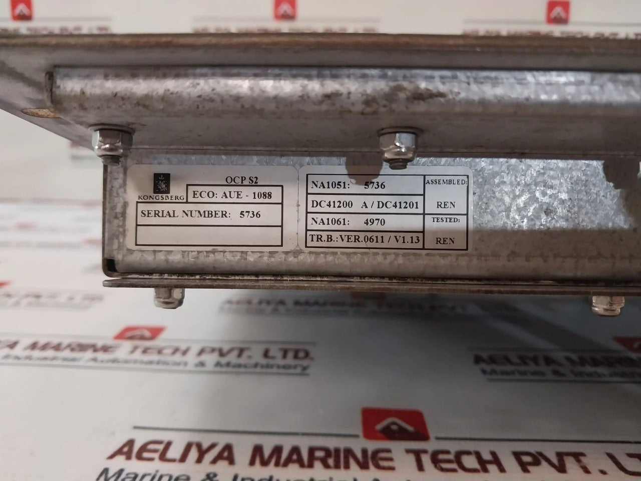 Kongsberg Ha458880 A Operator Control Panel 8100254