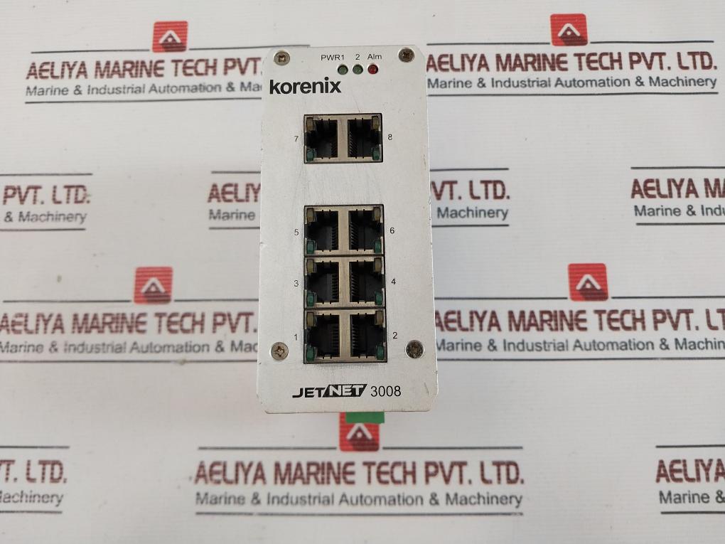 Korenix Jetnet 3008 Gigabit Managed Ethernet Switch 24 Vdc 0.22A